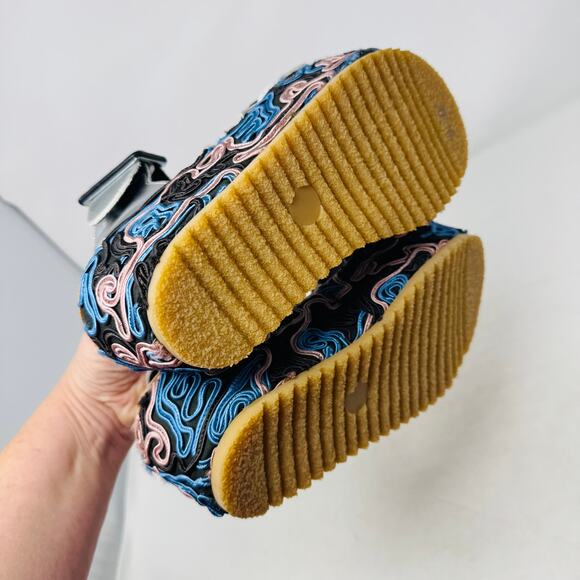 John David Silver Platform Sandals 38 Chunky Embroidered Sole Festival Shoe - Picture 9 of 12